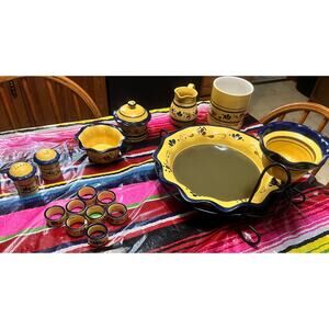 Home & Garden Party Stoneware Collection 18 Piece set (including frame)